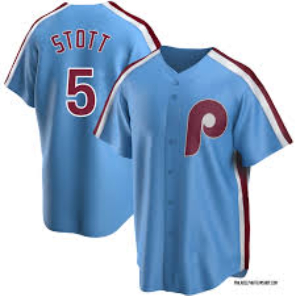 NWT Stott Phillies Baseball Jersey, Medium